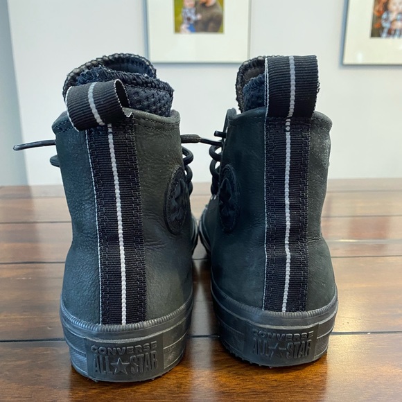 Women’s converse with lunarlon high top black on black - Picture 2 of 4